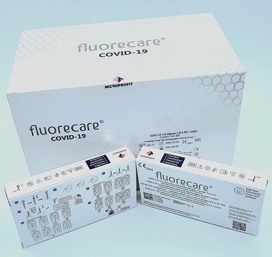 Fluorecare: RSV & Influenza A+B & CoVid-19 - Antigen Kombi Selbsttest - 15  min. - nasal - 10 Einzeltests » PHARO e.K.